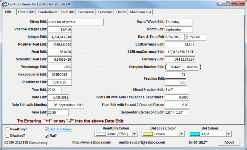 ESBPCS for VCL - Components and Routines Screenshot